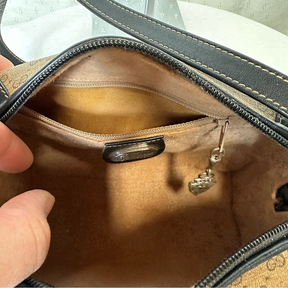 Authentic Vintage Gucci micro GG Black and Brown Crossbody Bag - Picture 12 of 15